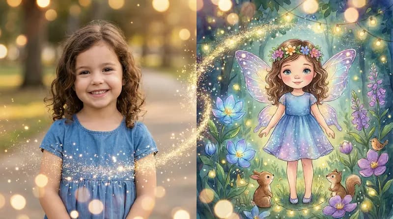 Foto transformada en ilustración