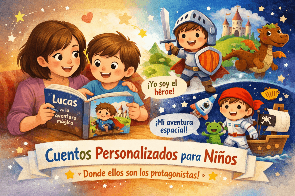 Cuentos personalizados para niños: una forma sencilla de despertar el gusto por la lectura