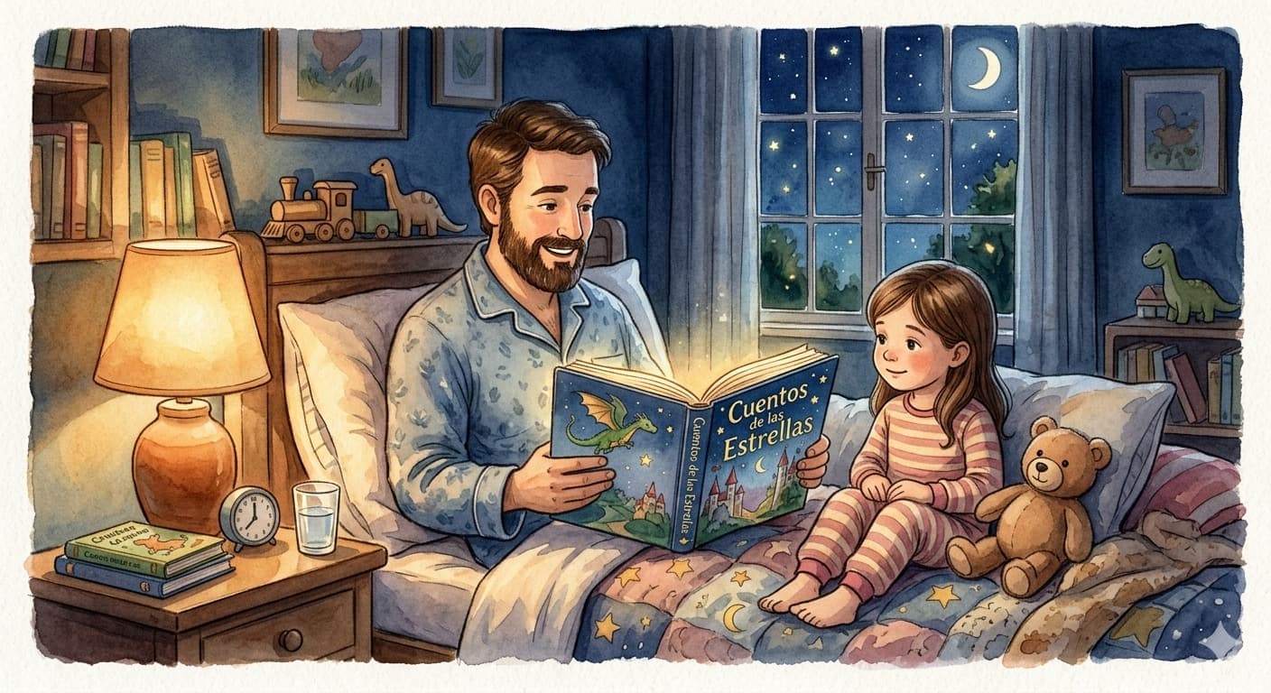 Ilustración del artículo «Cuentos para Dormir: Cómo Crear una Rutina de Sueño que Funcione de Verdad»