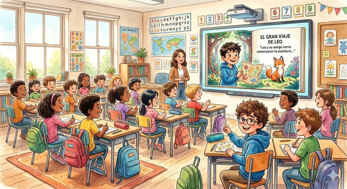Ilustración del artículo «Cuentos Personalizados en el Aula: Cómo los Profesores Usan Historias a Medida para Enseñar»