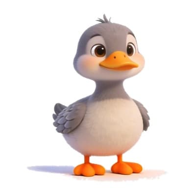 Illustration of The Ugly Duckling for personalized storybooks