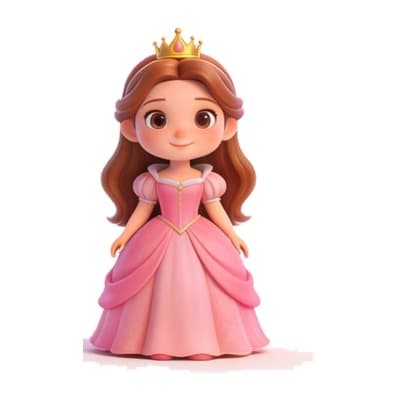 Illustration of Sleeping Beauty for personalized storybooks