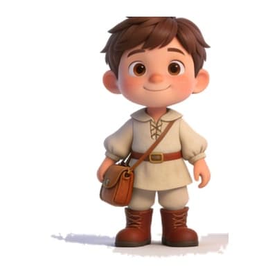 Illustration of Tom Thumb for personalized storybooks