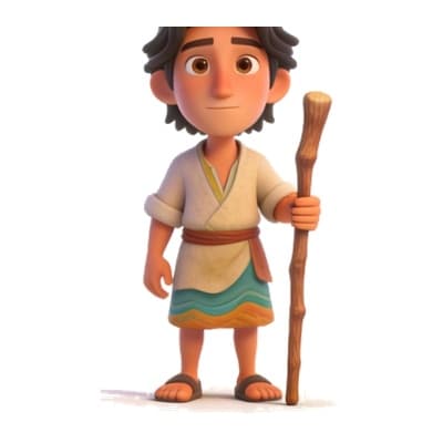 Illustration of Robinson Crusoe for personalized storybooks