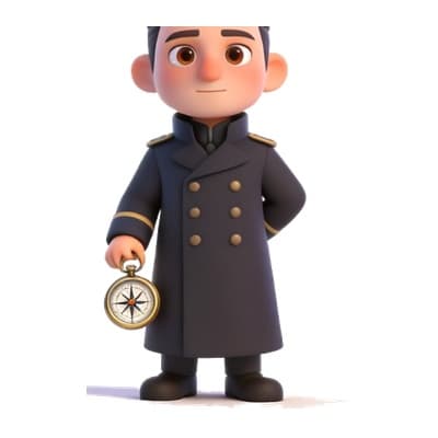 Illustration of Captain Nemo for personalized storybooks