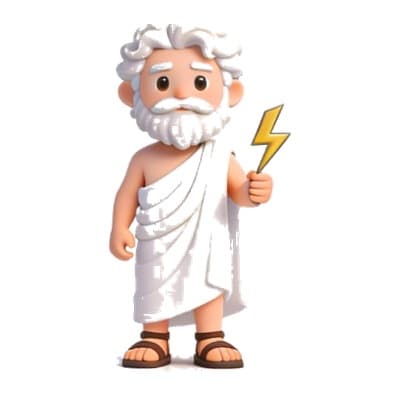 Illustration of Zeus for personalized storybooks