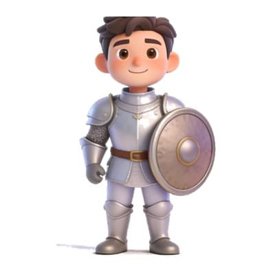 Illustration of Lancelot for personalized storybooks