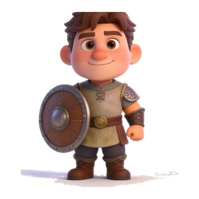 Illustration of Beowulf for personalized storybooks