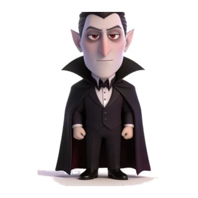 Illustration of Dracula for personalized storybooks