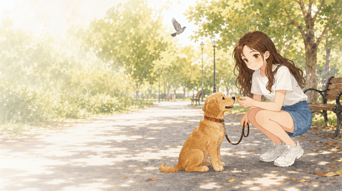 Illustration de la scène 6: Emma prend soin de son chien
