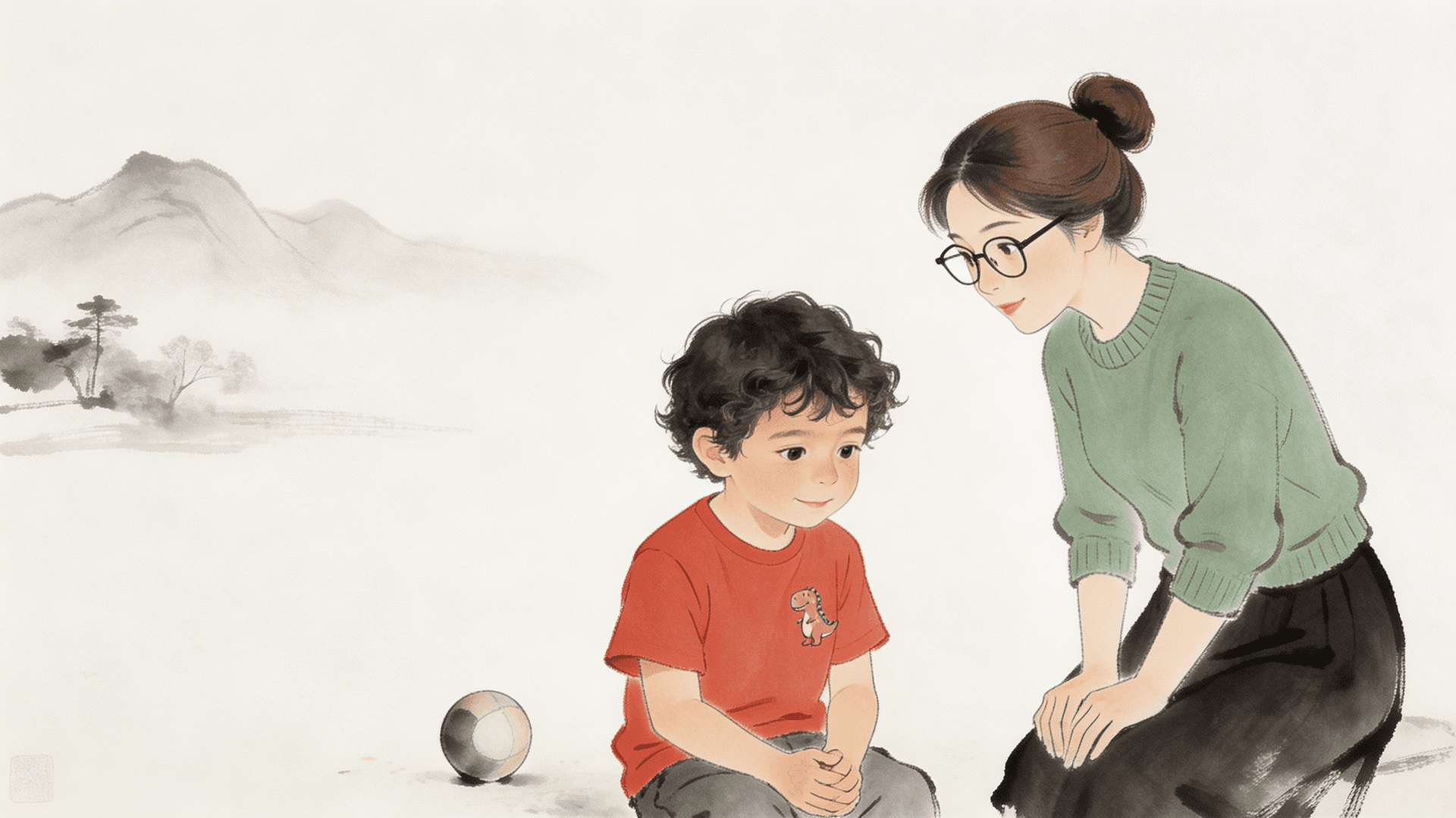 Ilustración de la escena 5: Daniel y el niño que no le dejaba jugar