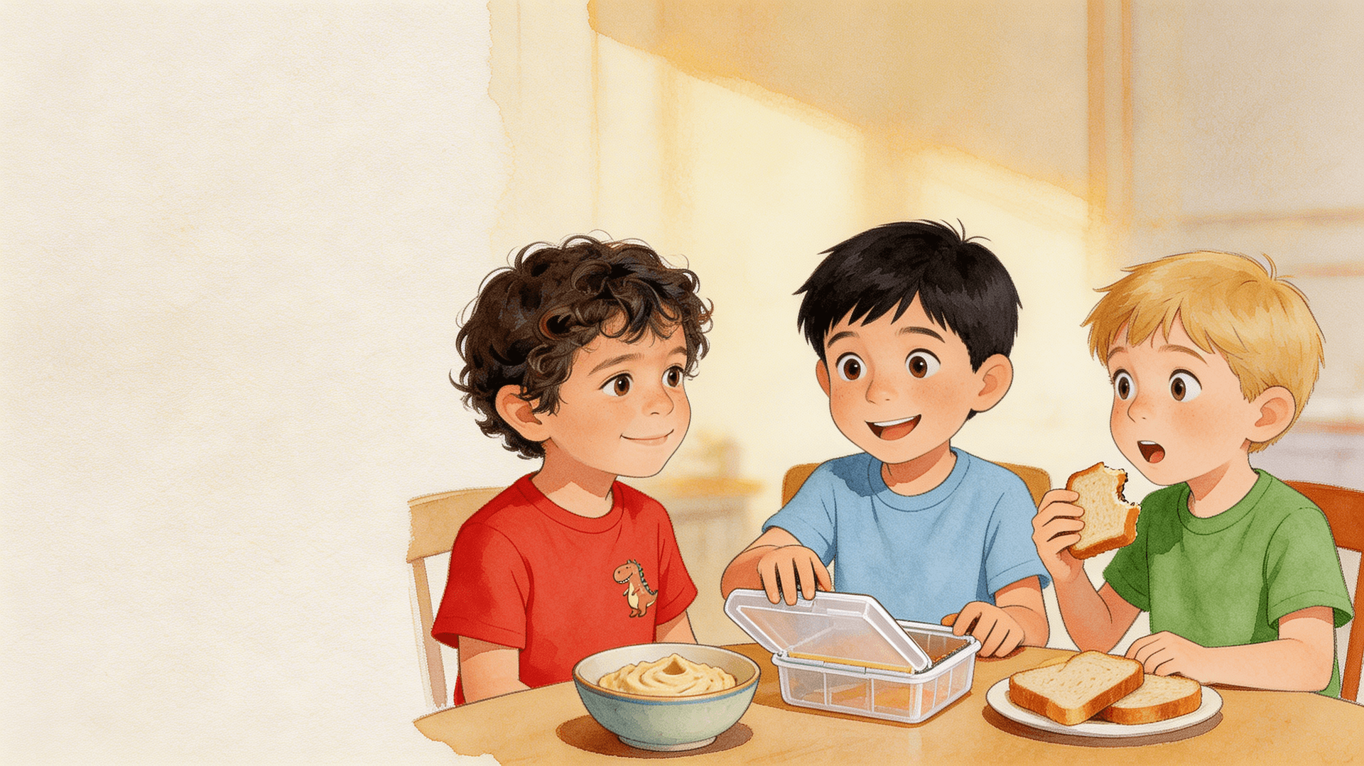 Ilustración de la escena 11: Daniel y el compañero que no come de todo