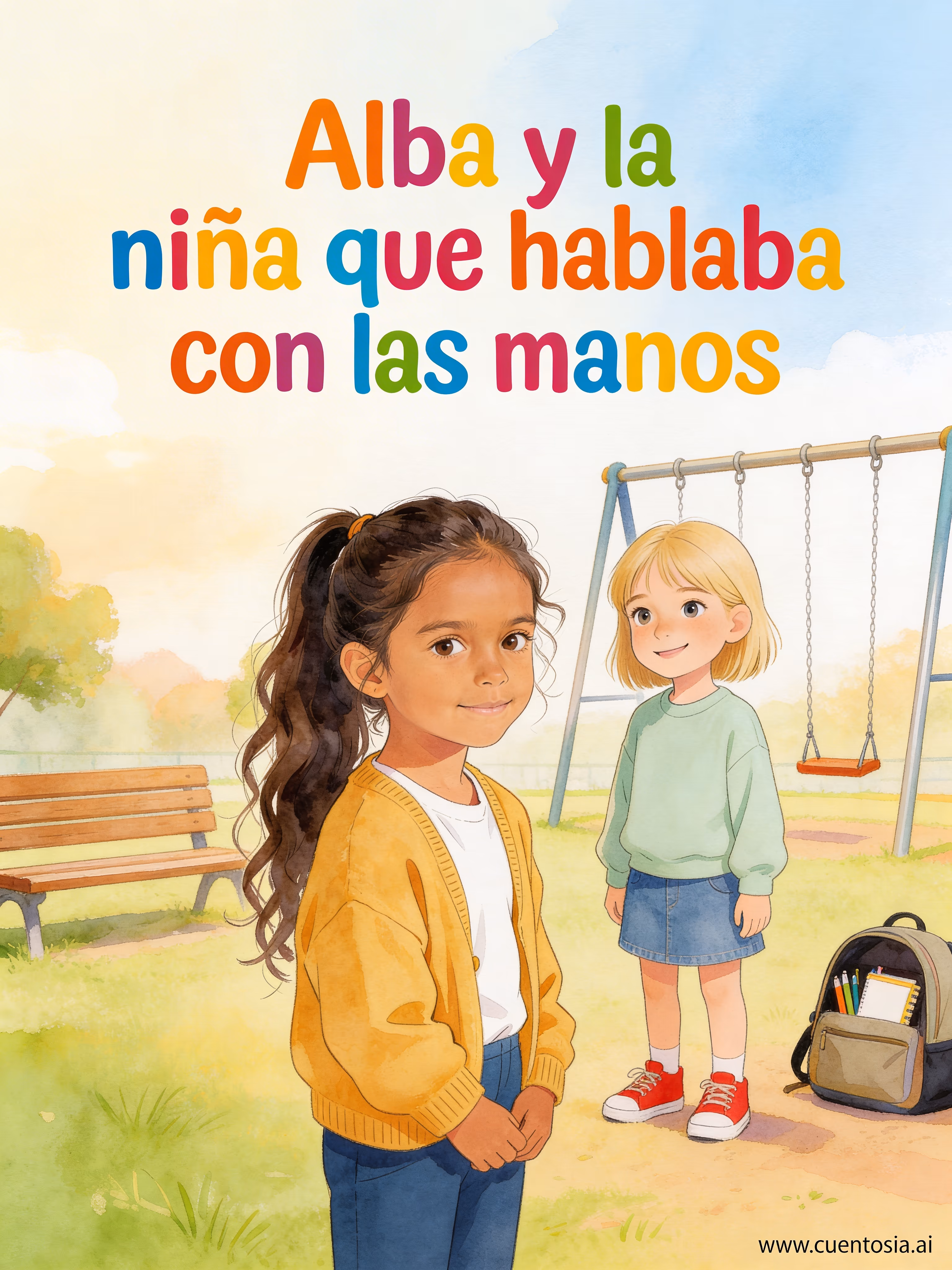 Alba y la niña que hablaba con las manos