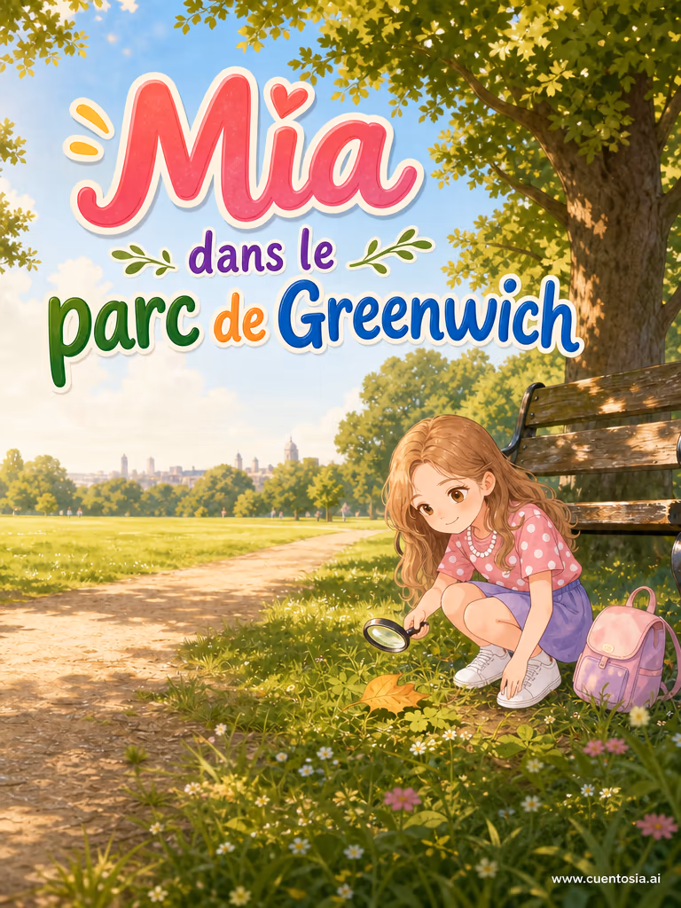 Mia dans le parc de Greenwich