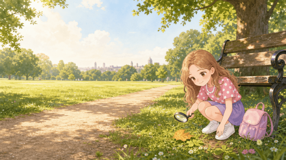 Illustration de la scène 2: Mia dans le parc de Greenwich