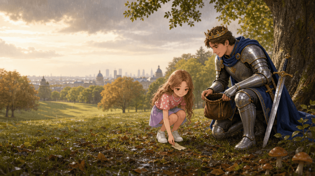 Illustration de la scène 8: Mia dans le parc de Greenwich