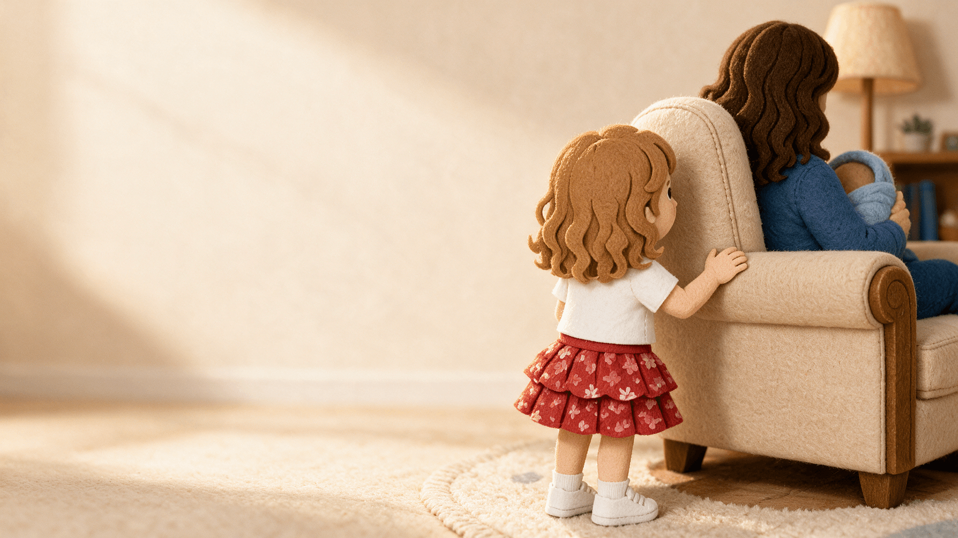 Scene illustration 1: The Baby Who Stole the Lap