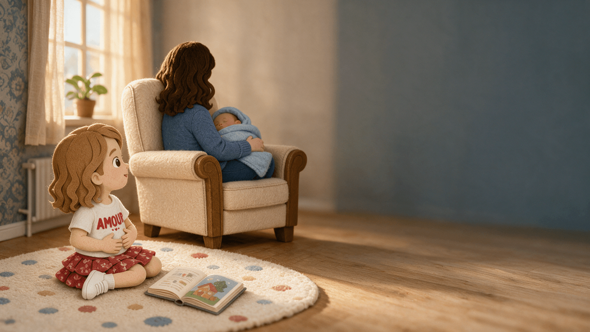 Scene illustration 2: The Baby Who Stole the Lap