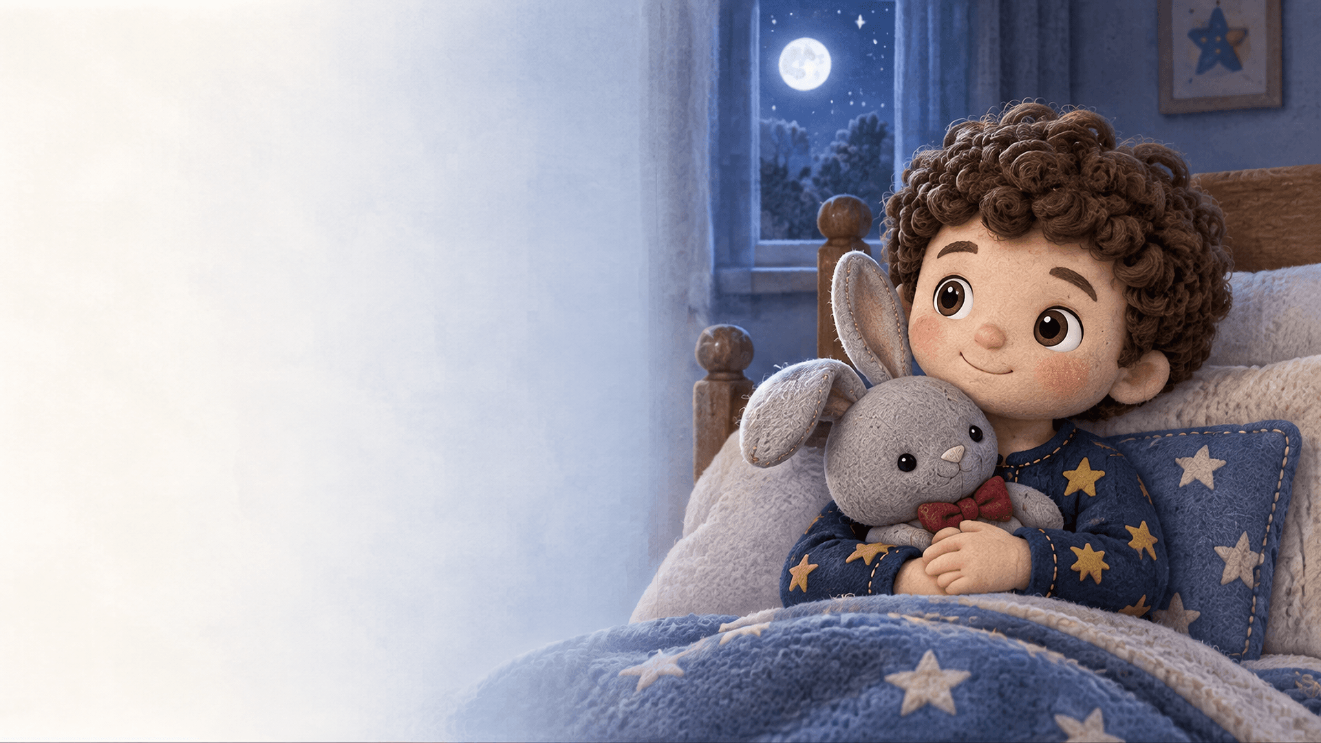 Ilustración de la escena 1: Bruno y la noche que no daba miedo