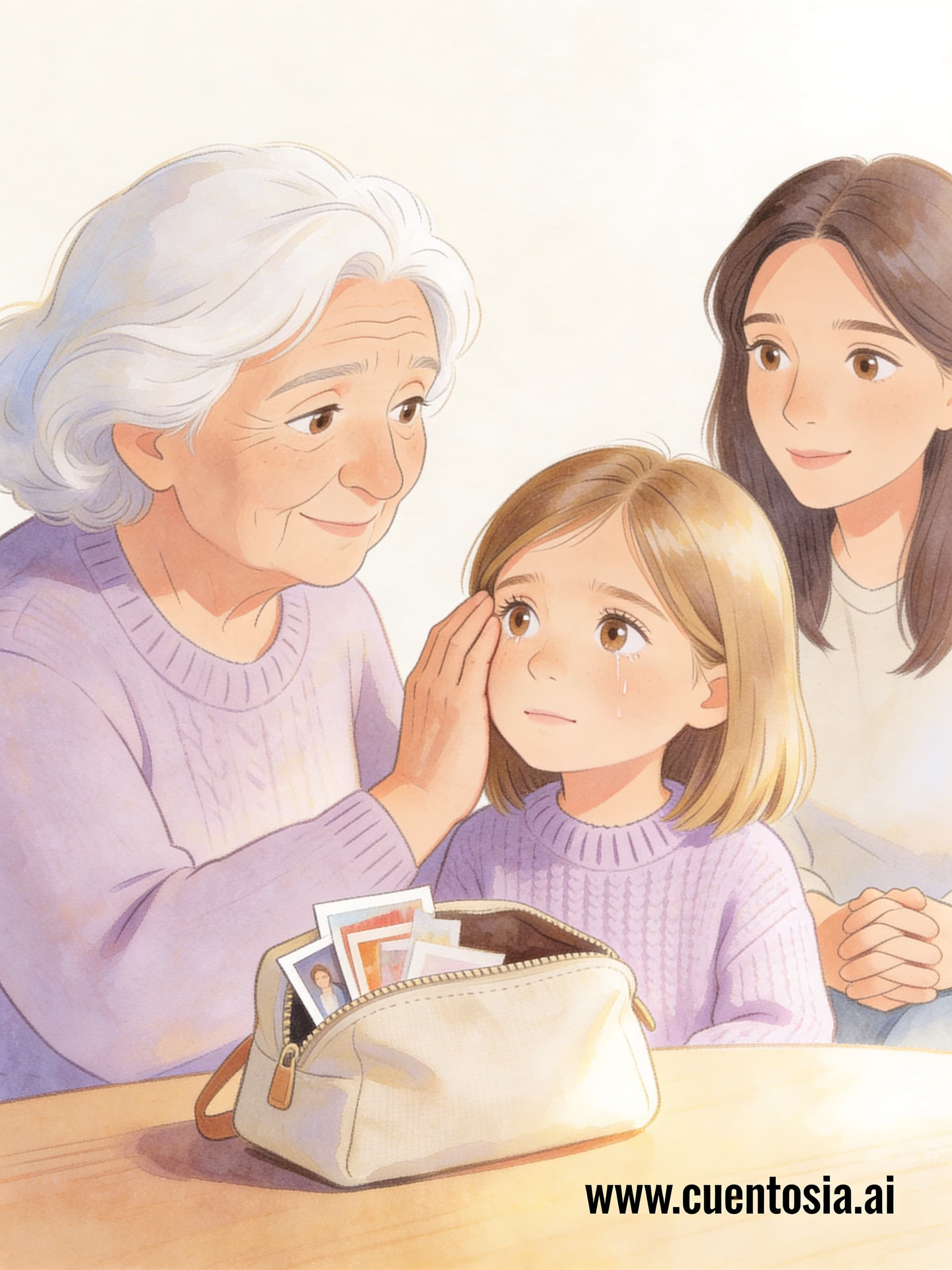 Contraportada: Lara y la abuela que se olvida