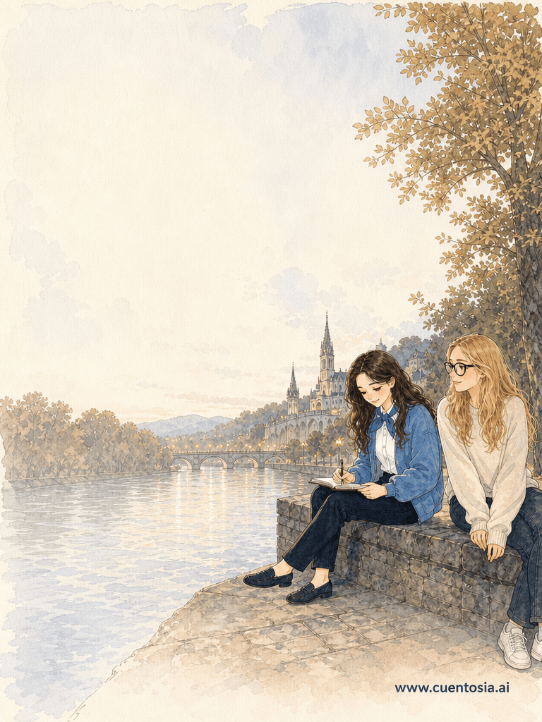 Quatrième de couverture: Justine visite Lourdes
