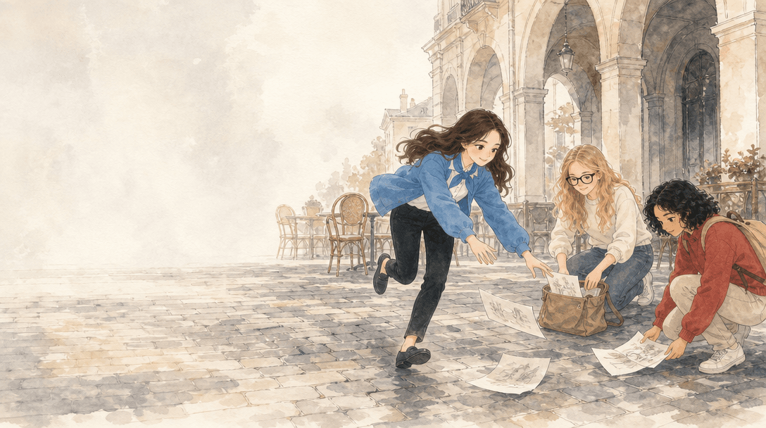 Illustration de la scène 8: Justine visite Lourdes