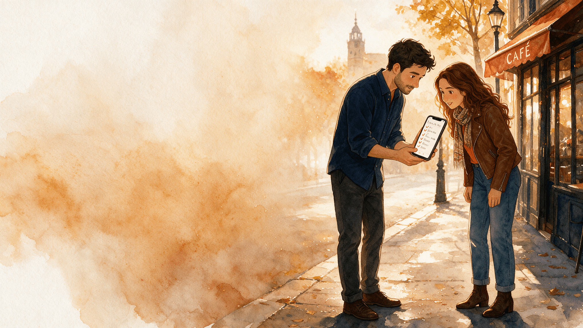 Ilustración de la escena 1: El segundo café del año