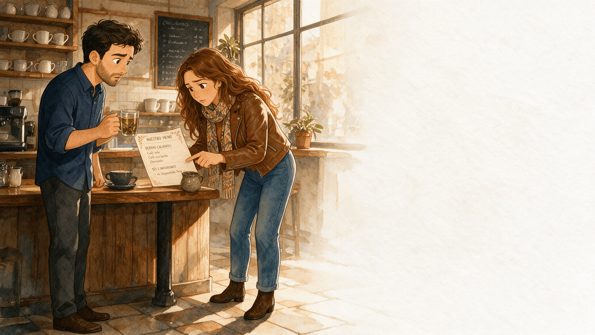 Ilustración de la escena 2: El segundo café del año