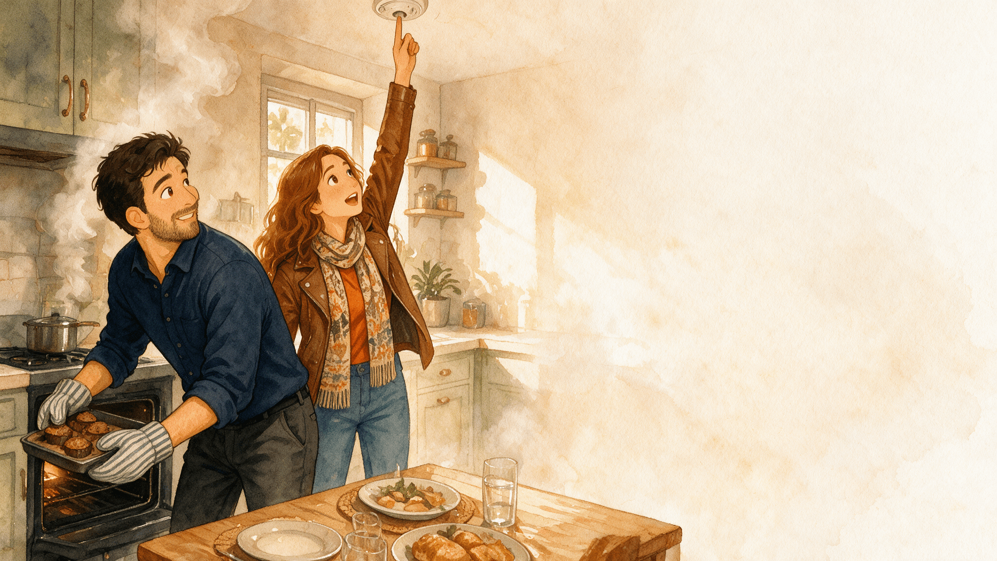 Ilustración de la escena 4: El segundo café del año