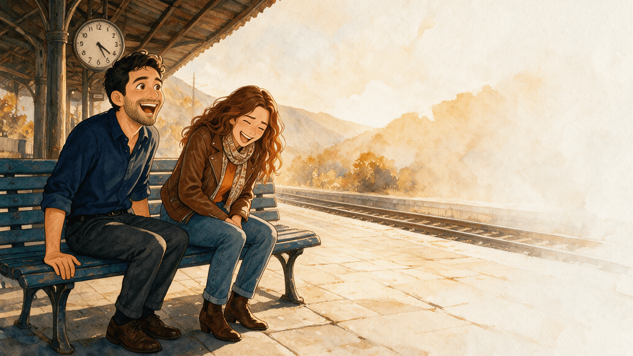 Ilustración de la escena 6: El segundo café del año