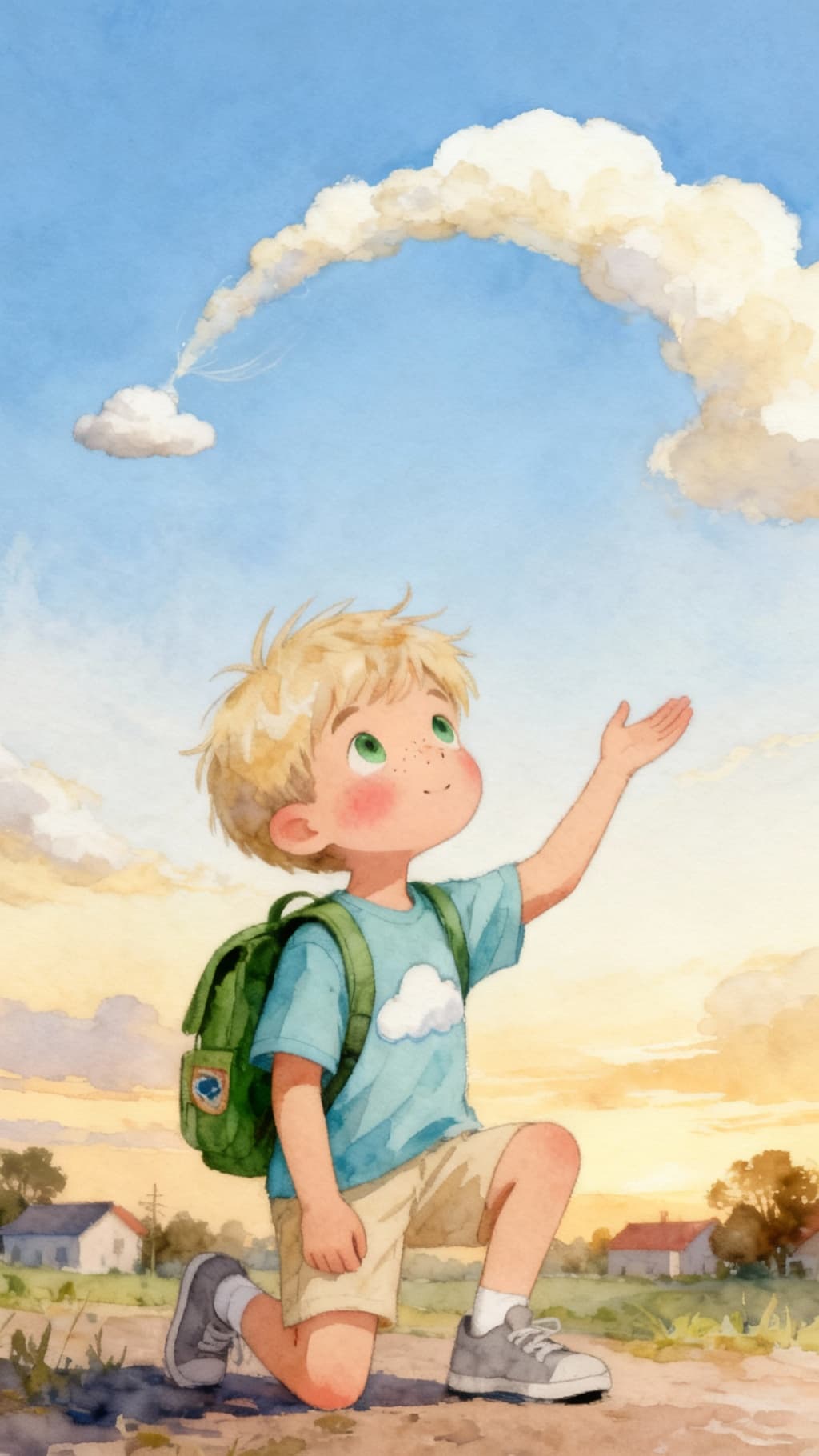 Ilustración de la escena 15: Leo y la nube que se perdió