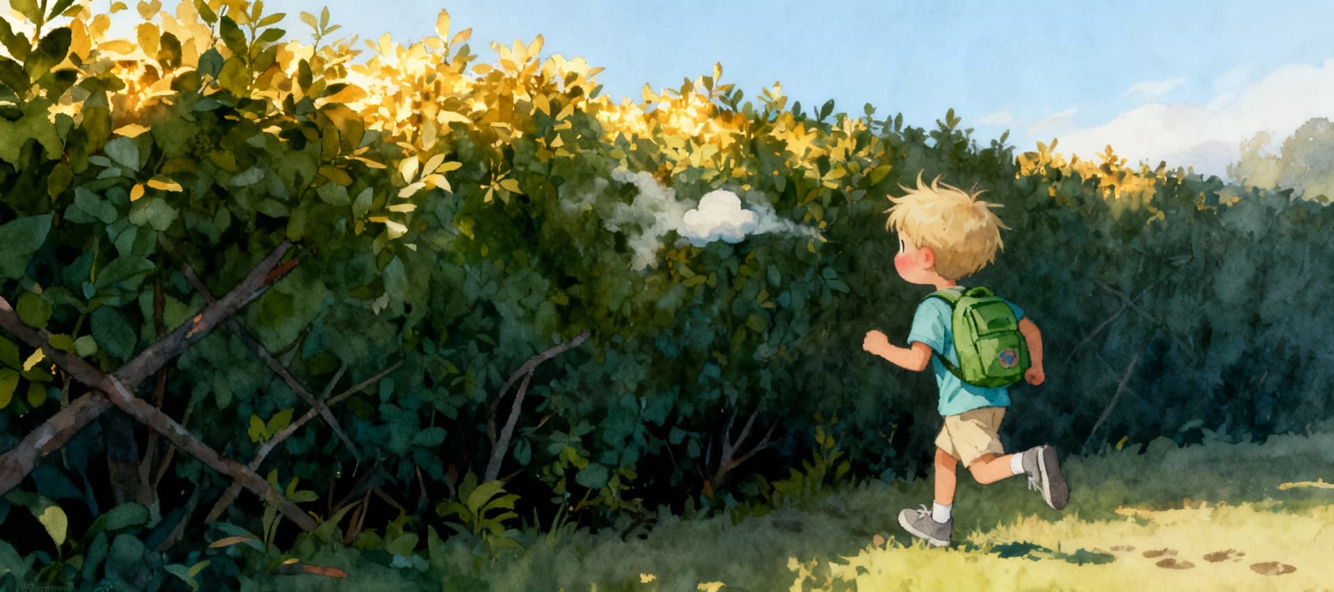 Ilustración de la escena 7: Leo y la nube que se perdió