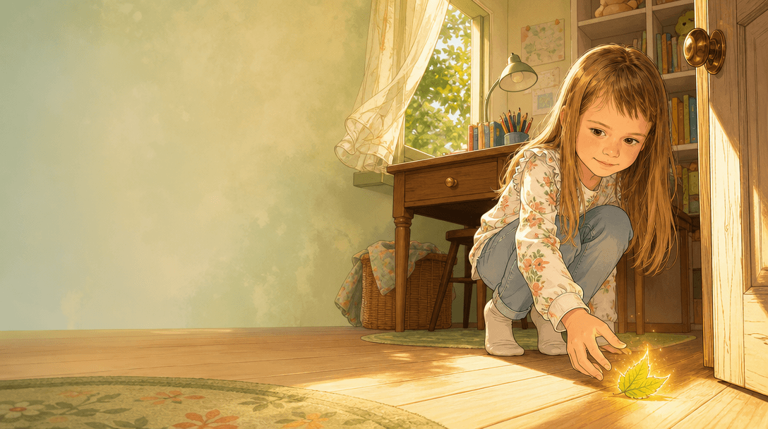 Illustration de la scène 2: Lucie et son nouveau vocabulaire