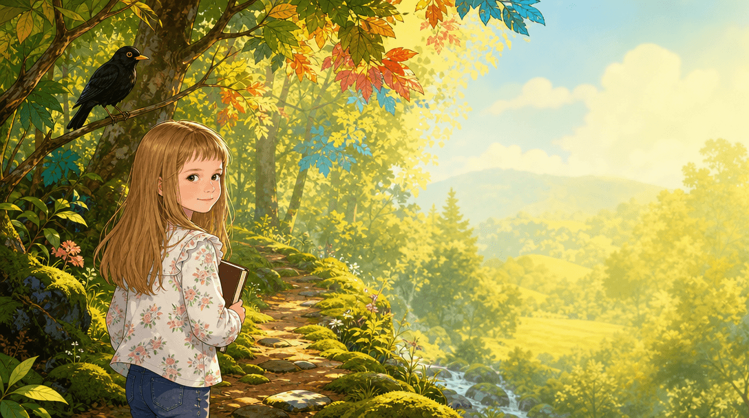 Illustration de la scène 3: Lucie et son nouveau vocabulaire