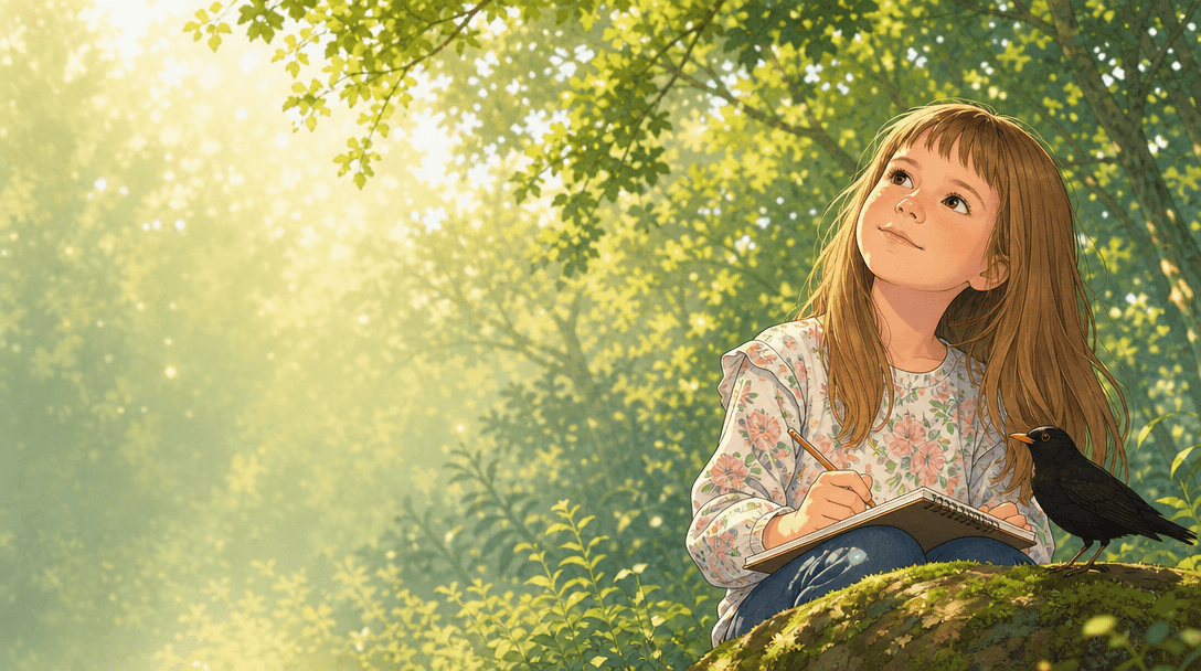 Illustration de la scène 4: Lucie et son nouveau vocabulaire