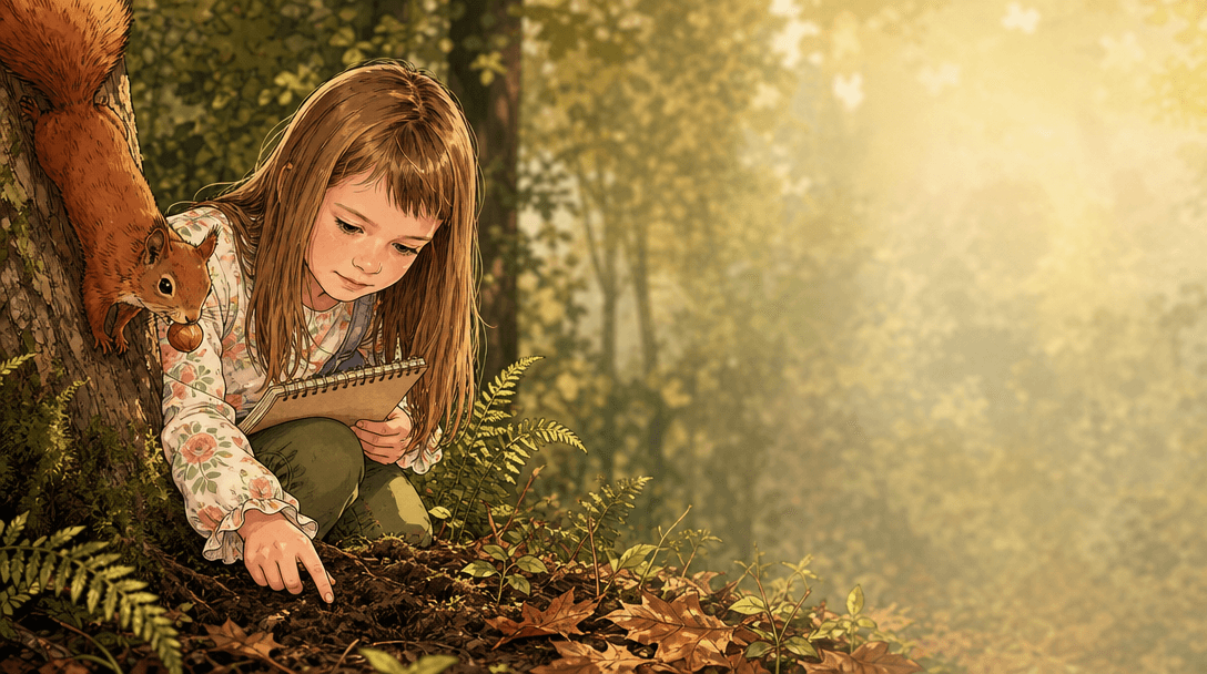 Illustration de la scène 5: Lucie et son nouveau vocabulaire