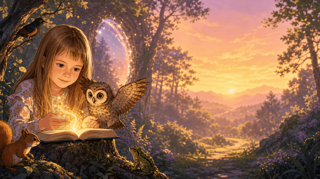 Illustration de la scène 9: Lucie et son nouveau vocabulaire