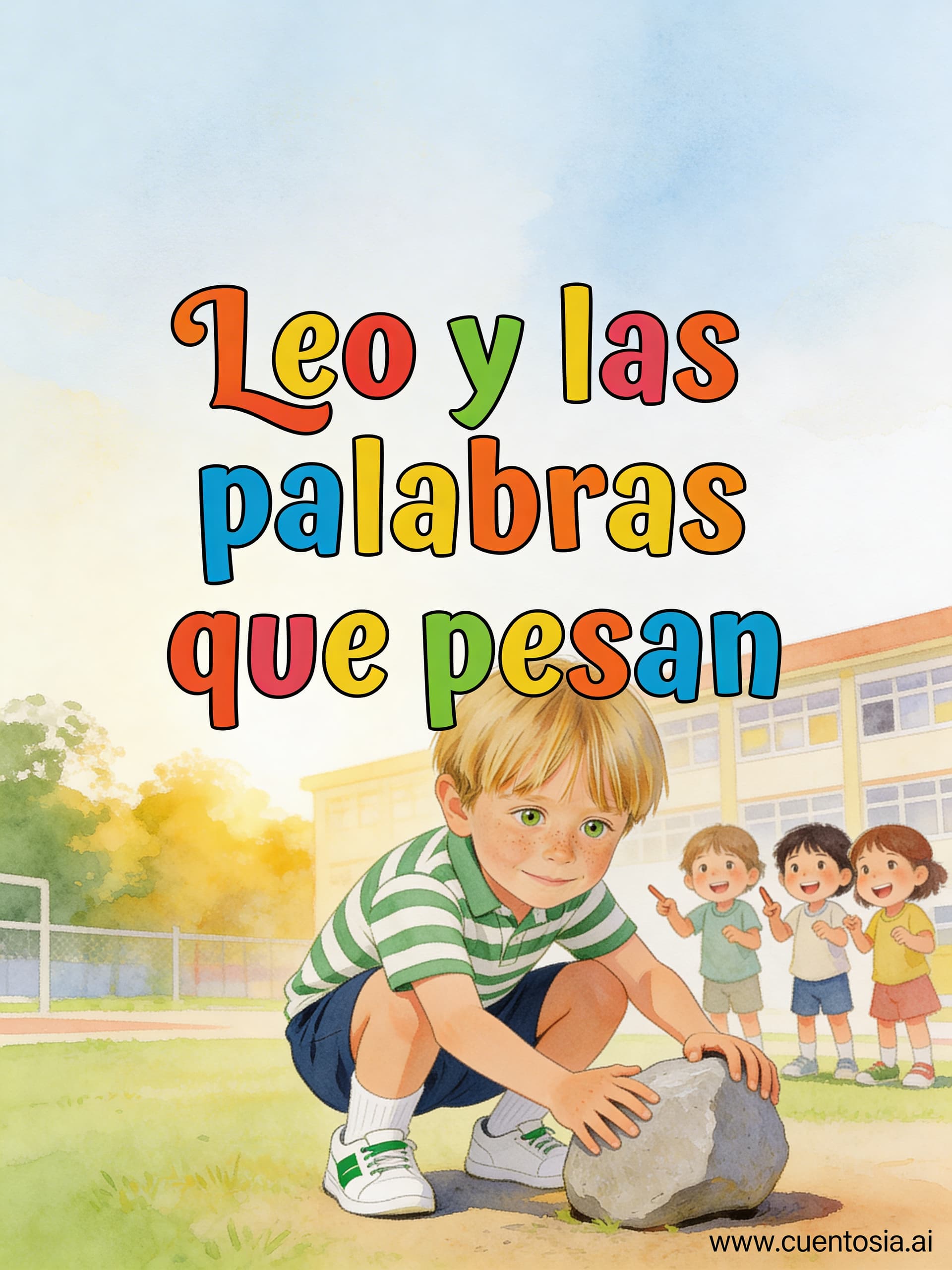 Portada: Leo y las palabras que pesan