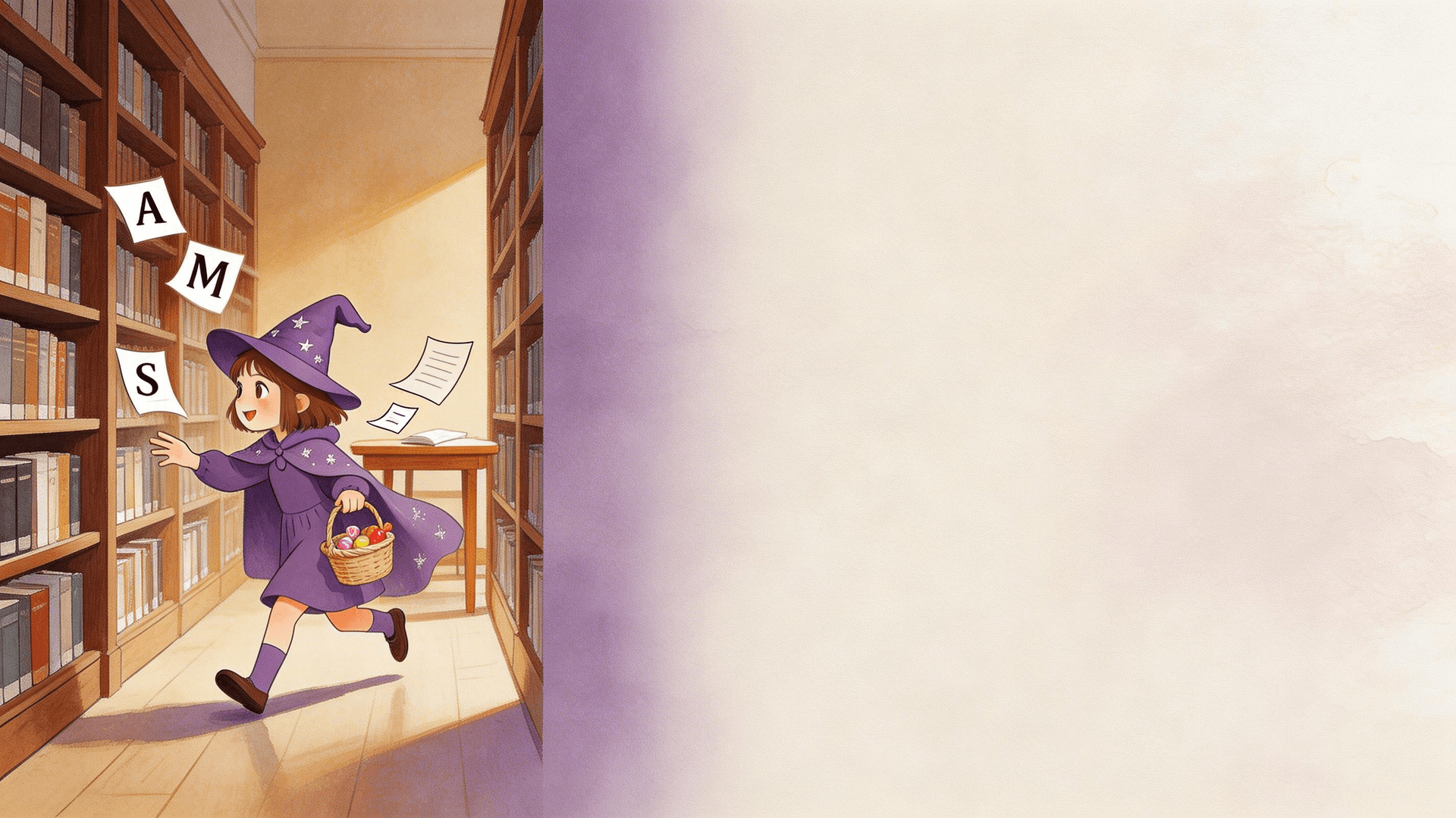 Ilustración de la escena 2: Luna y las letras que cobraron vida