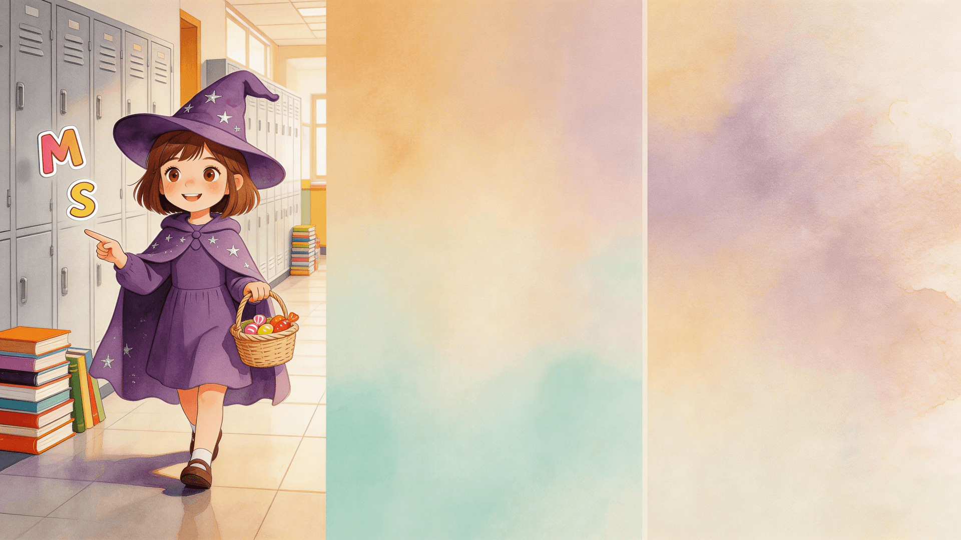 Ilustración de la escena 4: Luna y las letras que cobraron vida