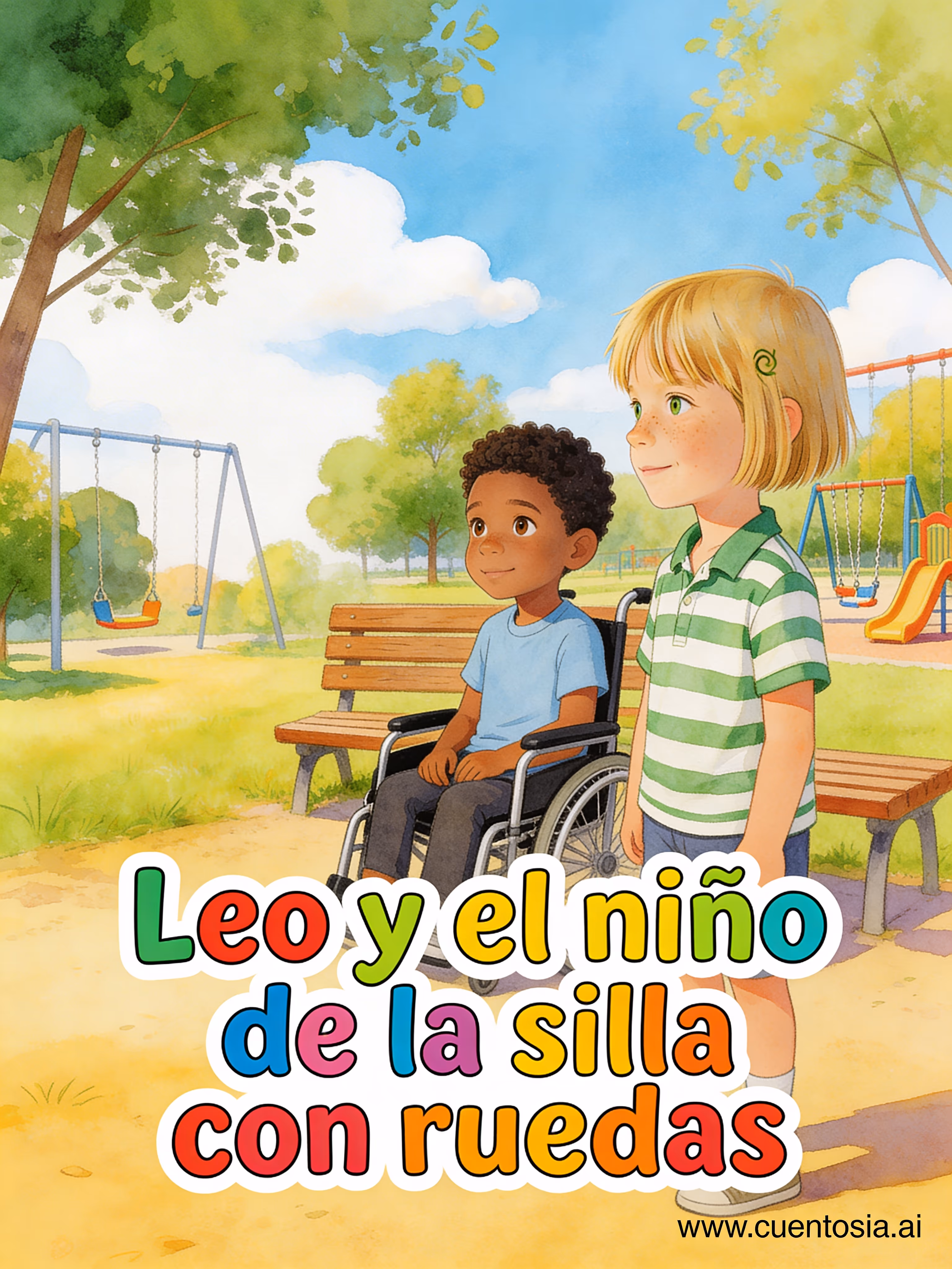 Leo y el niño de la silla con ruedas