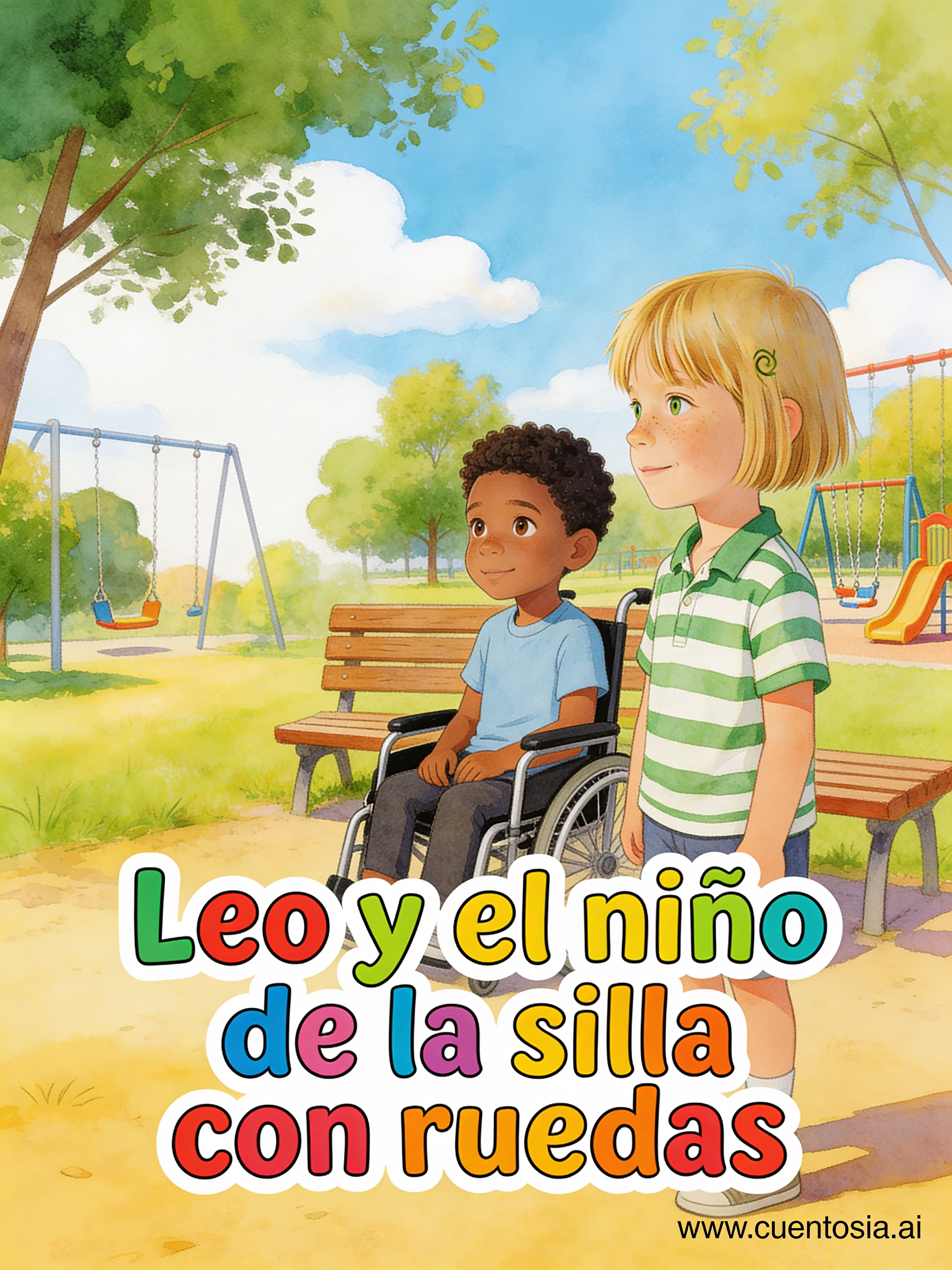 Leo y el niño de la silla con ruedas