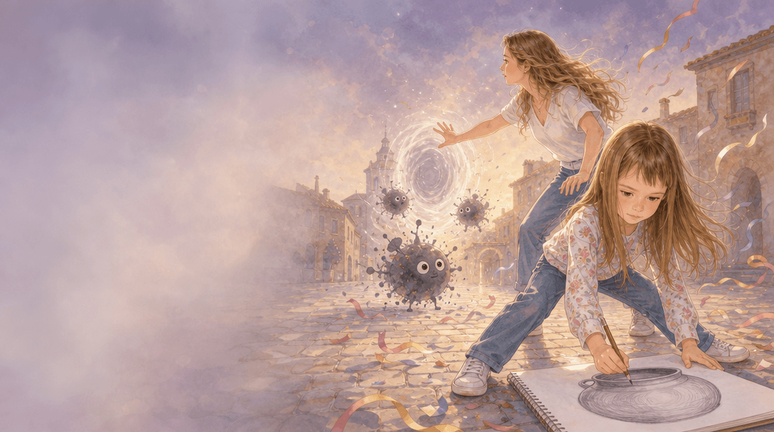 Illustration de la scène 8: La grande aventure de Lucie