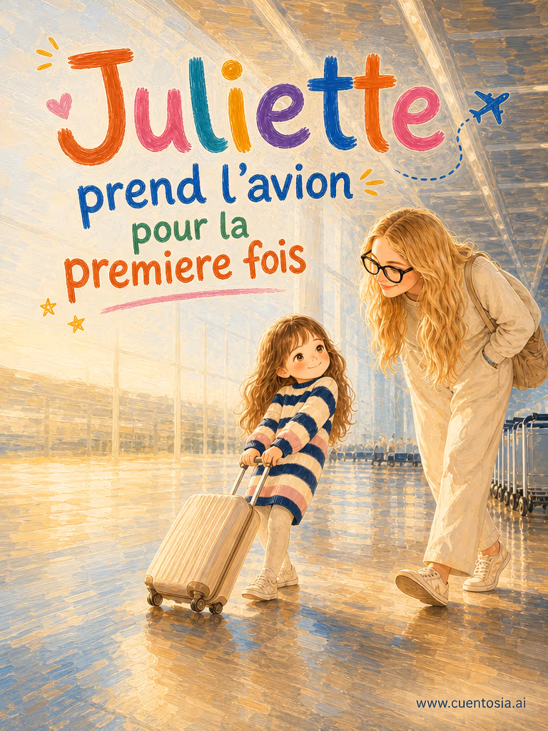 Juliette prend l'avion pour la première fois