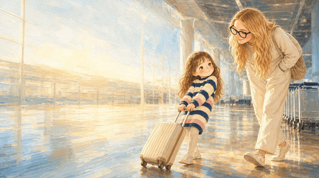 Illustration de la scène 2: Juliette prend l'avion pour la première fois