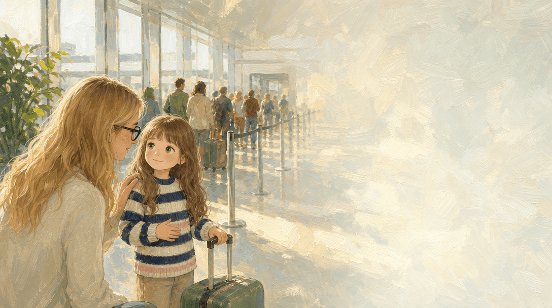 Illustration de la scène 3: Juliette prend l'avion pour la première fois
