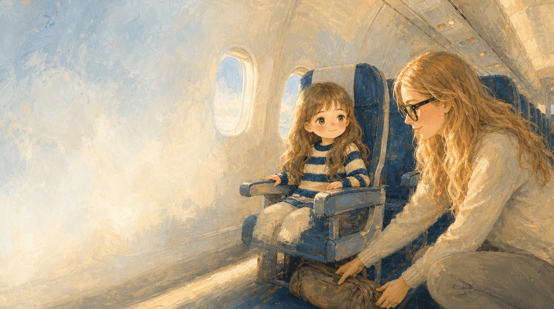 Illustration de la scène 4: Juliette prend l'avion pour la première fois