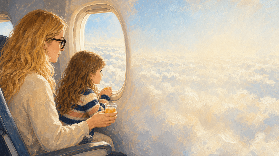 Illustration de la scène 7: Juliette prend l'avion pour la première fois