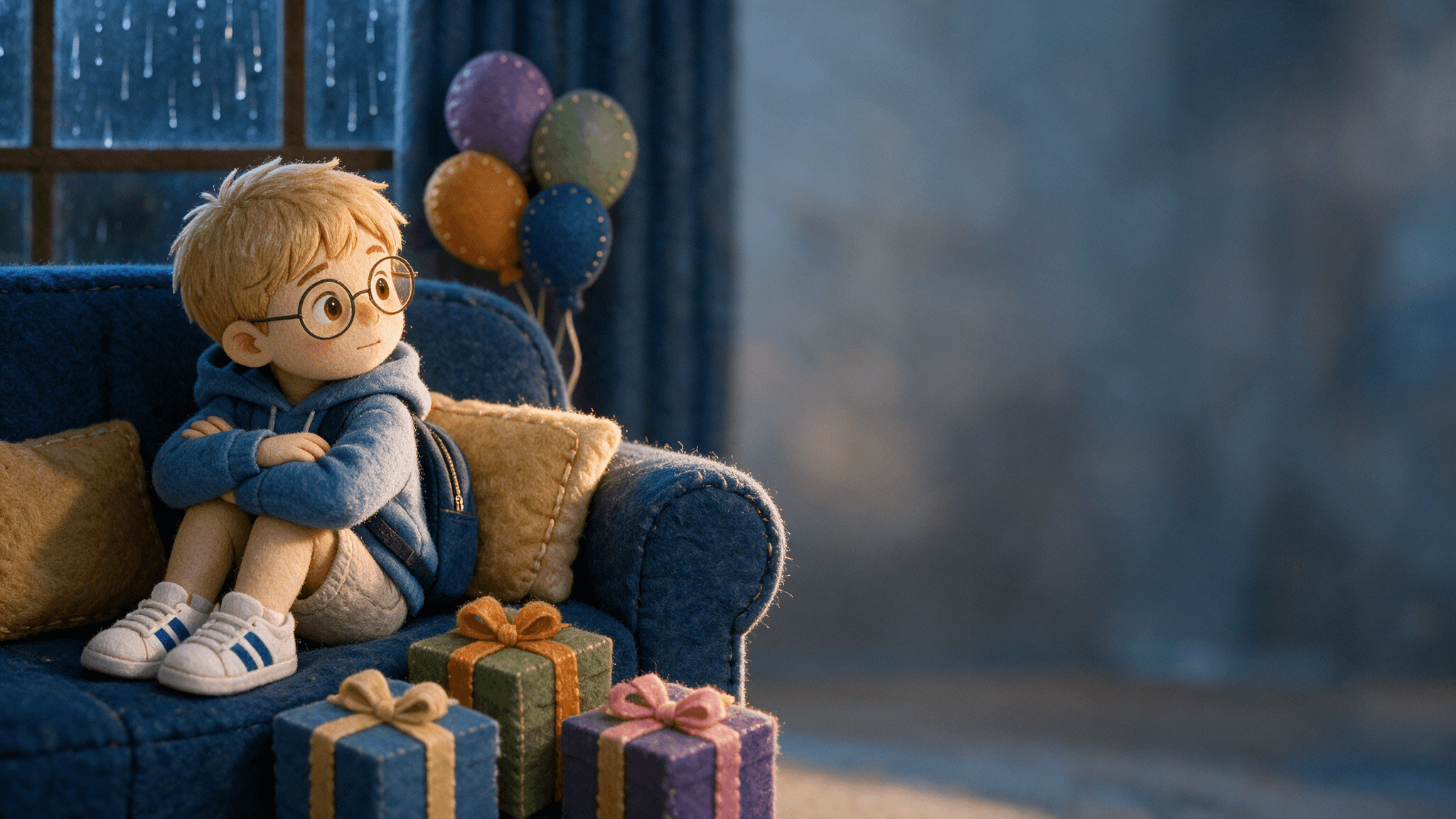 Cumpleaños — Una de sus escenas ilustradas