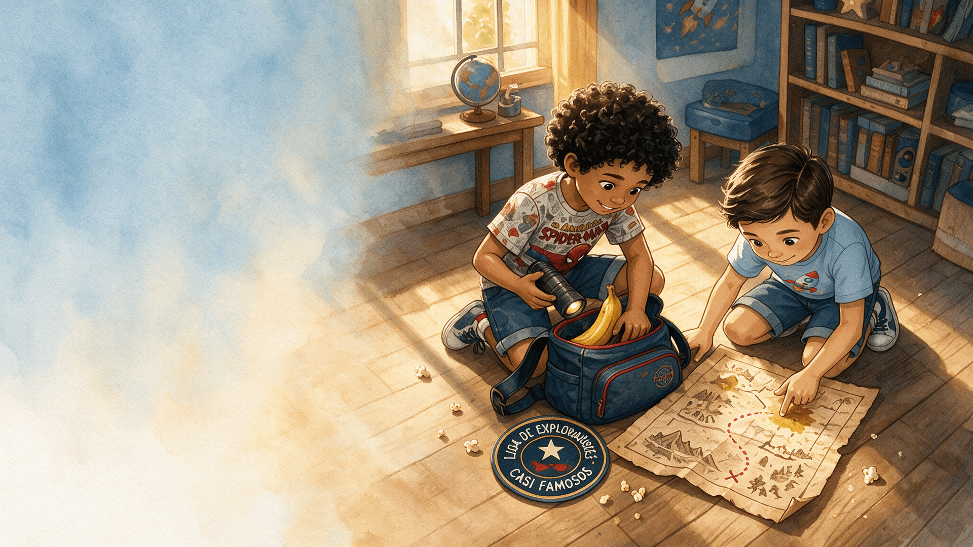Ilustración de la escena 1: Elías el explorador aventurero